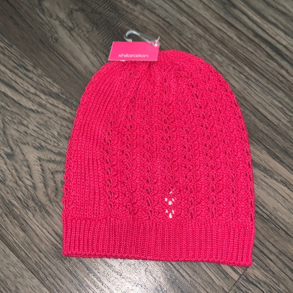 NWT Xhiliration Hot Pink Beanie Hat